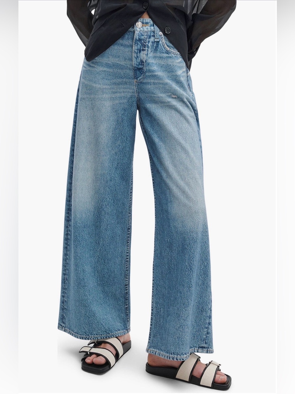 RAG & BONE Miramar Sofie Ankle Wide Leg Jeans 27